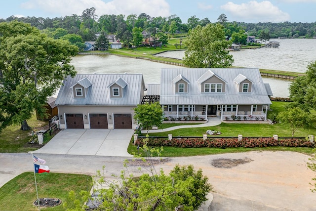 321 Marina Dr, Coldspring, TX 77331 - aerial view of property and surrounding area with a nearby body of water