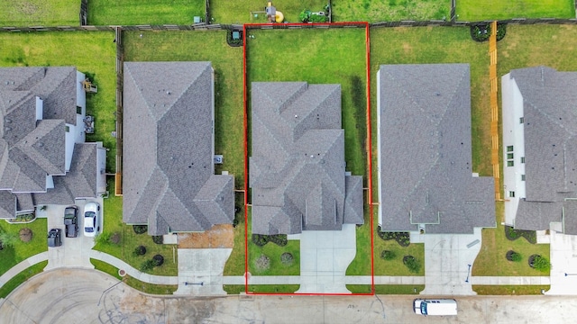 21111 Flowerhorn Dr, Cypress, TX 77433 - aerial view of residential area featuring property parcel outlined