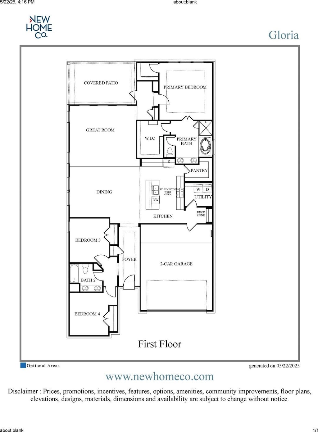 21122 Flowerhorn Dr, Cypress, TX 77433 - home floor plan