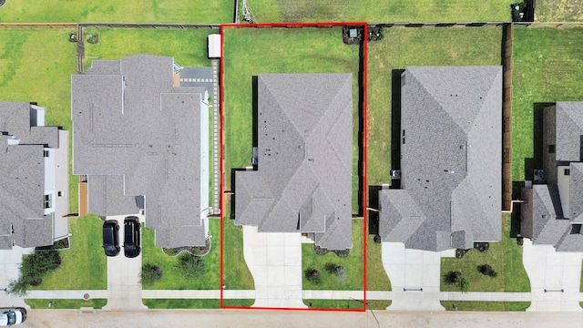 21122 Flowerhorn Dr, Cypress, TX 77433 - aerial view of residential area featuring property boundaries highlighted