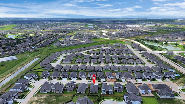 21122 Flowerhorn Dr, Cypress, TX 77433 - aerial view of property's location with a large body of water and nearby suburban area