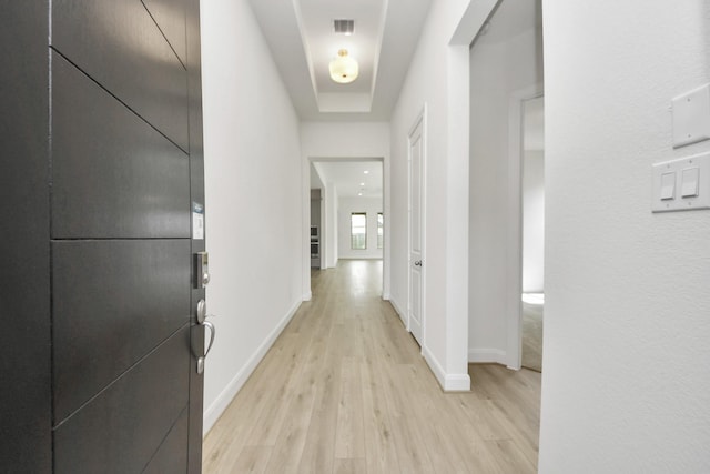 21122 Flowerhorn Dr, Cypress, TX 77433 - hall with light wood-style floors and baseboards