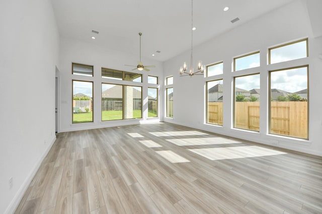 21114 Regal Terrace Dr, Cypress, TX 77433 - unfurnished sunroom with a chandelier