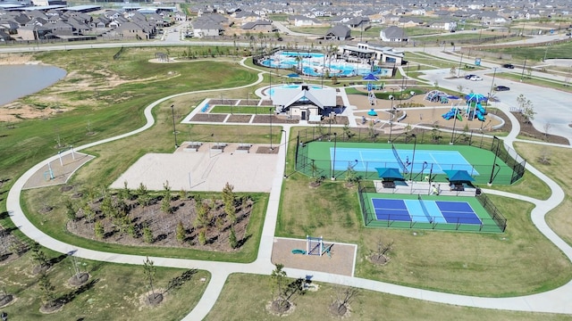 21130 Flowerhorn Dr, Cypress, TX 77433 - aerial perspective of suburban area featuring a community park