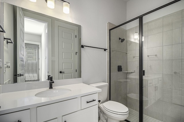 1930 Pueblo Nuevo Path, Houston, TX 77077 - full bathroom with vanity, toilet, and a shower stall