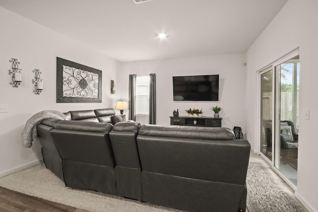 3511 Queensberry Ct, Huffman, TX 77336 - living area with baseboards and wood finished floors