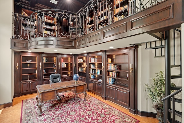 16 Grand Mnr, Sugar Land, TX 77479 - home office with light wood finished floors and baseboards