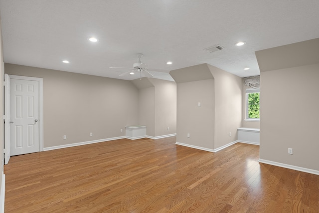16 Grand Mnr, Sugar Land, TX 77479 - bonus room featuring a ceiling fan, recessed lighting, light wood finished floors, and baseboards
