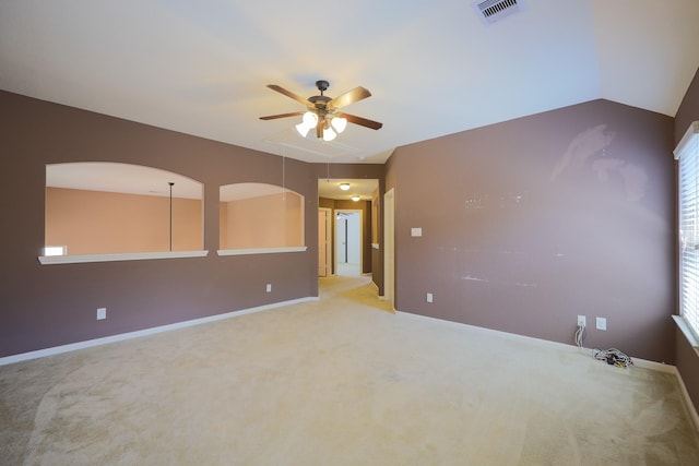 6707 Hunters Creek Ln, Baytown, TX 77521 - carpeted empty room with ceiling fan, baseboards, and attic access