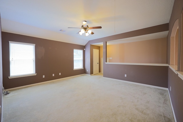 6707 Hunters Creek Ln, Baytown, TX 77521 - carpeted spare room with ceiling fan and baseboards