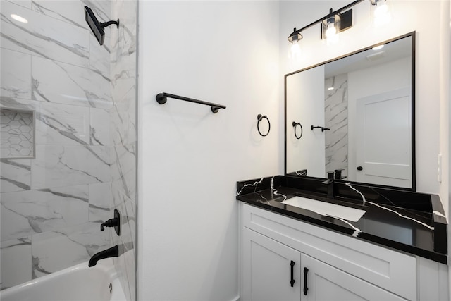 8019 Cora St, Houston, TX 77088 - bathroom with vanity and shower / bath combination