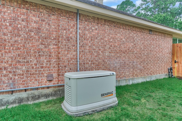 2230 Louetta Falls Ln, Spring, TX 77388 - exterior view of a power unit and brick siding