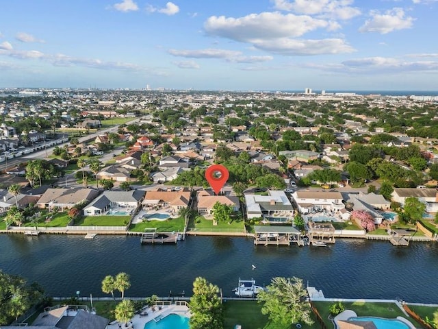 2505 Gerol Dr, Galveston, TX 77551 - aerial view of residential area with a large body of water