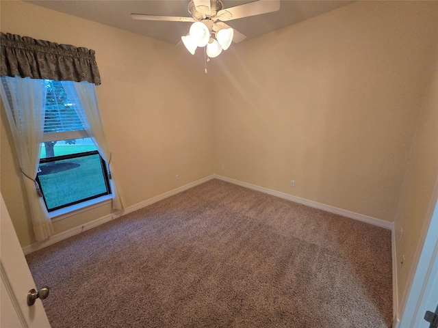 1008 Heritage Oaks Dr, Angleton, TX 77515 - unfurnished room featuring carpet, a ceiling fan, and baseboards