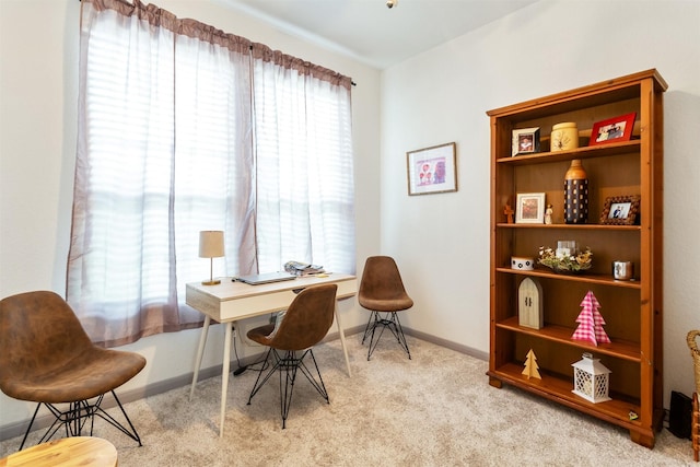 17218 Marquette Point Ln, Humble, TX 77346 - carpeted home office with baseboards