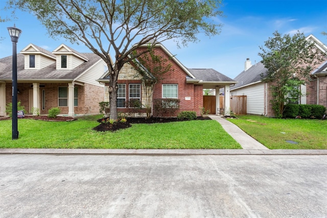 17218 Marquette Point Ln, Humble, TX 77346 - view of front of home with brick siding