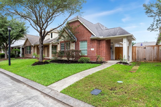 17218 Marquette Point Ln, Humble, TX 77346 - view of front of property with brick siding and roof with shingles