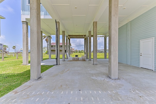 4101 5th St, Galveston, TX 77554 - view of patio featuring a carport