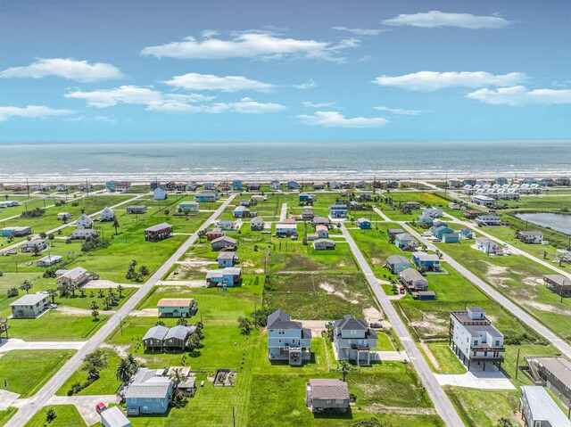 4101 5th St, Galveston, TX 77554 - aerial view of residential area featuring a large body of water