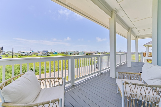4101 5th St, Galveston, TX 77554 - view of wooden terrace