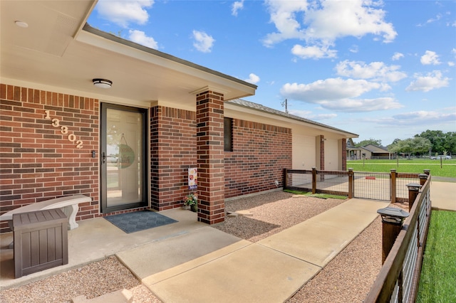 13302 Kettler Rd, Needville, TX 77461 - entrance to property with brick siding
