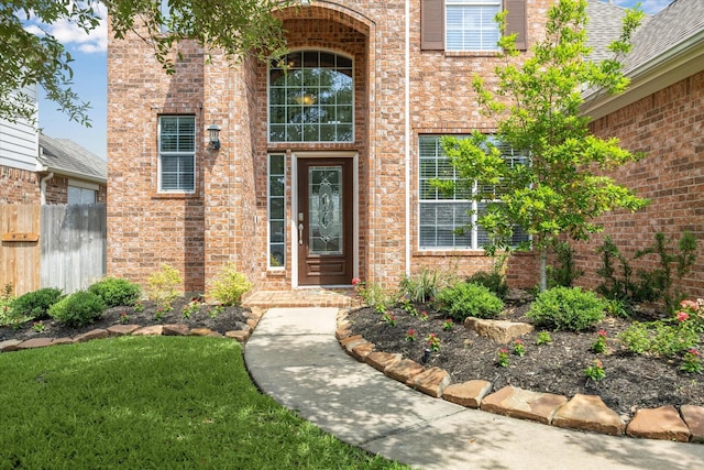 9110 Kinnel Ln, Tomball, TX 77375 - view of exterior entry with brick siding