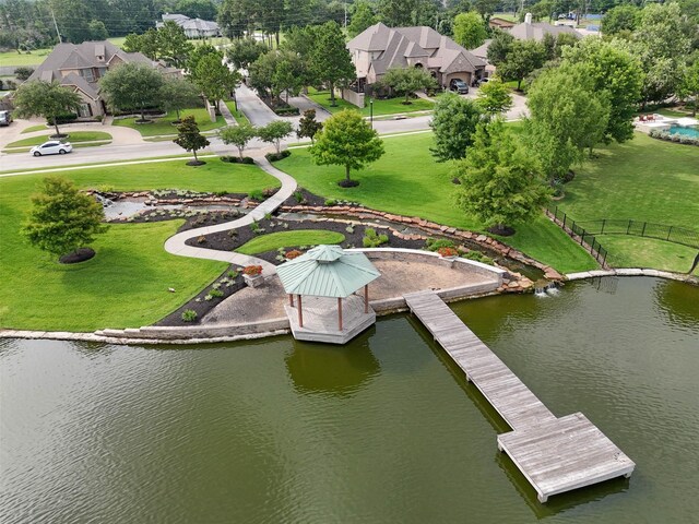 13803 Oak Fair Bnd, Cypress, TX 77429 - aerial view of residential area with a nearby body of water