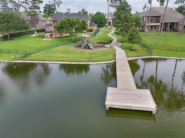 13803 Oak Fair Bnd, Cypress, TX 77429 - dock featuring a water view