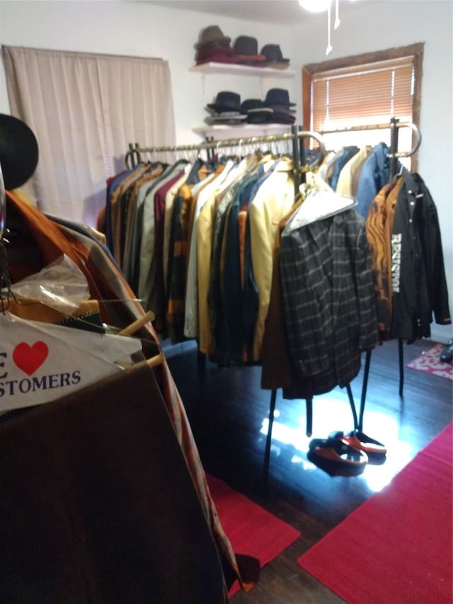 330 Spell St, Houston, TX 77022 - spacious closet with wood finished floors