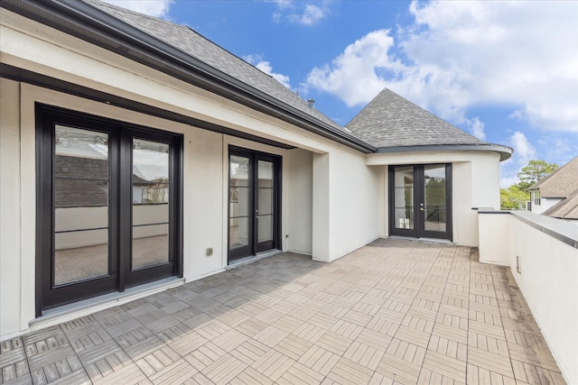 1701 Wrenwood Lks, Houston, TX 77043 - view of patio with french doors