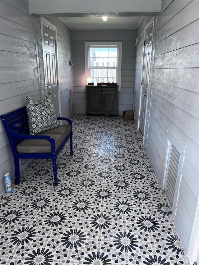 16627 Bermuda Way, Jamaica Beach, TX 77554 - hallway with wood walls