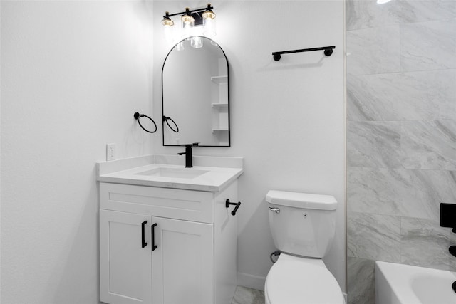 8707 Wind Side Dr, Houston, TX 77040 - bathroom featuring vanity and toilet