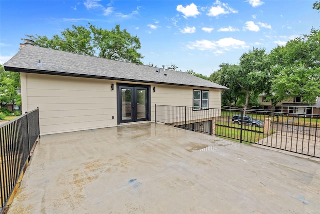 8707 Wind Side Dr, Houston, TX 77040 - view of patio with french doors