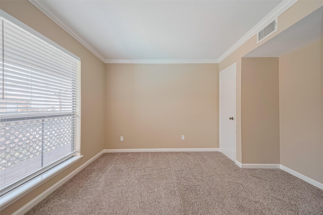 2110 Wilcrest Dr Unit 236, Houston, TX 77042 - empty room featuring ornamental molding, carpet, and baseboards