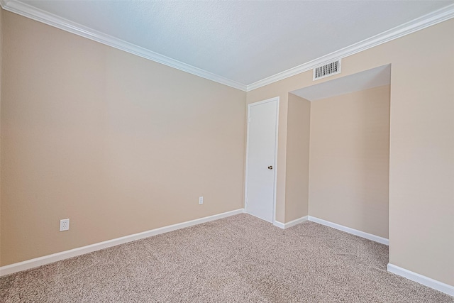 2110 Wilcrest Dr Unit 236, Houston, TX 77042 - empty room featuring crown molding, carpet, and baseboards