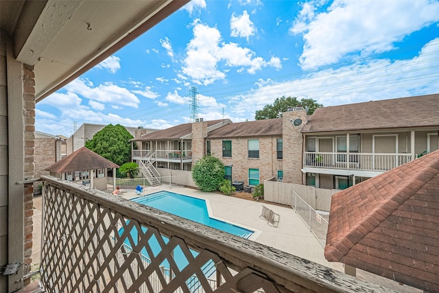 2110 Wilcrest Dr Unit 236, Houston, TX 77042 - view of pool with a patio area