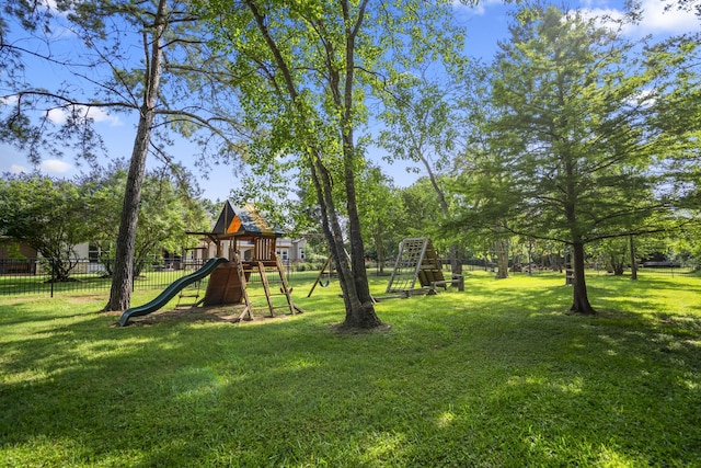 12911 Mossy Shr, Tomball, TX 77375 - view of yard featuring a playground