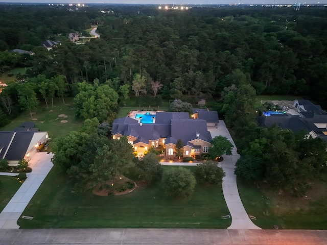 12911 Mossy Shr, Tomball, TX 77375 - aerial overview of property's location with a heavily wooded area