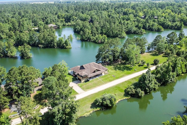 18 N Smith Loop N, Cleveland, TX 77327 - bird's eye view of a forest and a large body of water