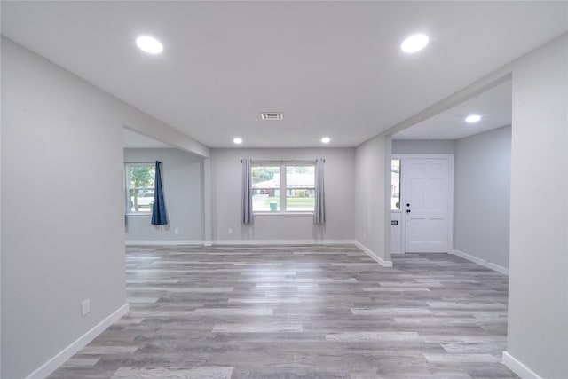 5915 Valkeith Dr, Houston, TX 77096 - entrance foyer featuring recessed lighting, wood finished floors, and baseboards