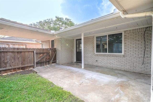 5915 Valkeith Dr, Houston, TX 77096 - view of patio with a gate