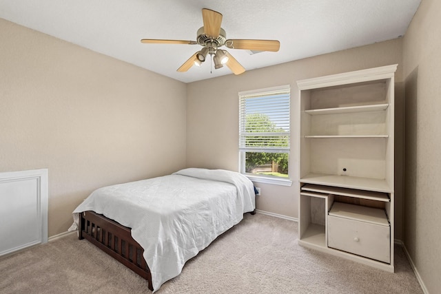 9226 Birch Springs Dr, Houston, TX 77095 - bedroom featuring carpet floors, baseboards, and a ceiling fan