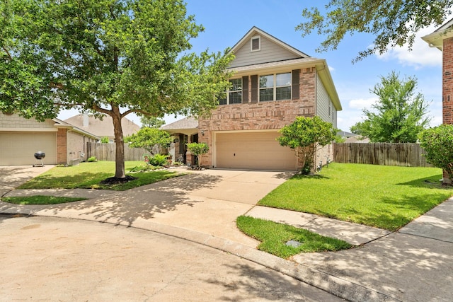 9226 Birch Springs Dr, Houston, TX 77095 - traditional-style house featuring brick siding, driveway, and a garage