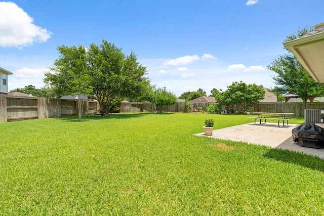 9226 Birch Springs Dr, Houston, TX 77095 - view of yard with a patio area