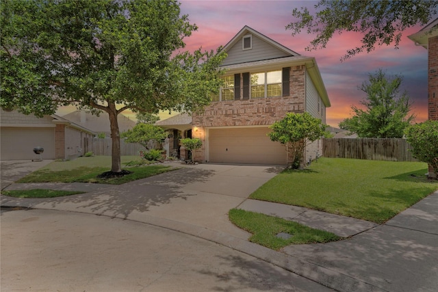 9226 Birch Springs Dr, Houston, TX 77095 - traditional-style home featuring driveway, a garage, and brick siding