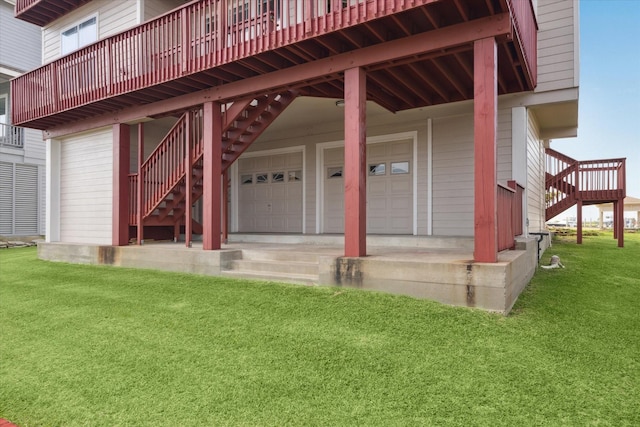 21 Fleming, Hitchcock, TX 77563 - exterior space with an attached garage and stairs