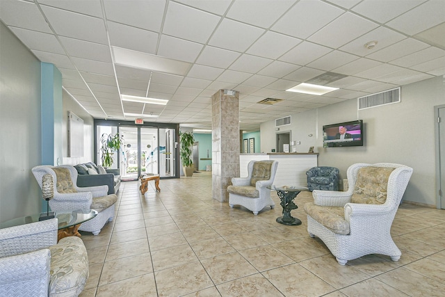 7310 Seawall Blvd Unit 907, Galveston, TX 77551 - building lobby with a paneled ceiling