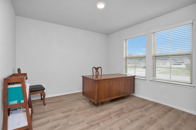 127 Barton Creek Dr, Huntsville, TX 77340 - office space with light wood finished floors and baseboards