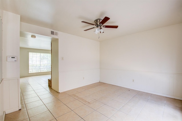 4124 Belle Park Dr, Houston, TX 77072 - spare room featuring ceiling fan and light tile patterned floors