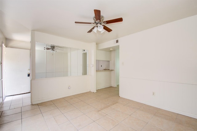 4124 Belle Park Dr, Houston, TX 77072 - unfurnished room with a ceiling fan and light tile patterned floors